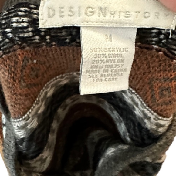 Vintage Design History Wool Blend Sweater - Picture 4 of 5